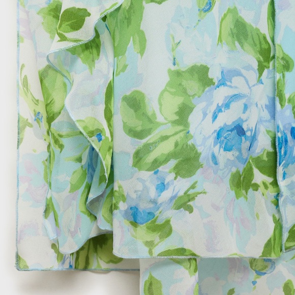 MANGO RUFFLED FLORAL DRESS - Picture 9 of 11